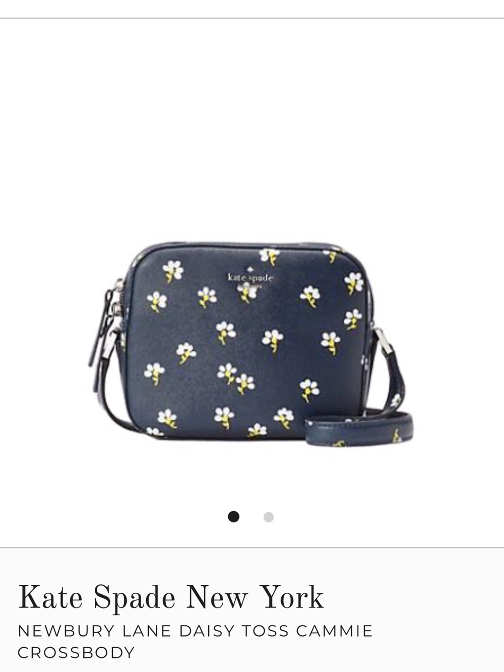 kate spade Newbury Lane Daisy crossbody with white and yellow blooms - Picture 16 of 16